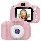 Kids Digital Video Camera Mini Rechargeable Children Camera Shockproof 8MP HD Toddler Cameras Child Camcorder Pink