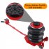 US CHEINAUTO Car Jack 3 Ton 6600LBS Triple Air Bag Jack With Long Hand Lifting Height Up To 15.75 Inch