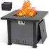 US PIONEERWORKS 32 Inch Propane Fire Pit Table 50000BTU Rectangle Fire Table