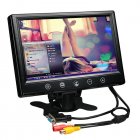 9 Inch High-Definition Car Monitor Rearview Camera Parking Assistance Monitors Vga Display 9-35V Black
