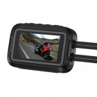 Motorcycle Dash Cam 150&deg; Wide Angle, HD 1080P Front and Rear Camera Driving Recorder, Loop Recording, WiFi-no GPS