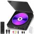 Home DVD/VCD Hd Video Player Hi-fi Stereo Speakers 1080P Multi-functional Portable Mini Cd Player black