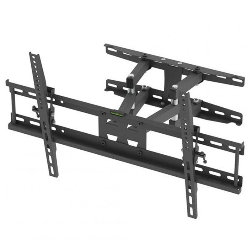 US Original LEADZM Cold Rolled Plate Tmds-204 32-70 Inch Double Pendulum Large Base Tv Stand Load-bearing 50kg Bracket black