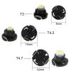 US 10Pcs T4.2 12V LED Bulb Car Instrument Dashboard Meter Panel Lights Lamps T4.2 white